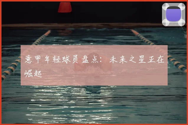 意甲年轻球员盘点：未来之星正在崛起