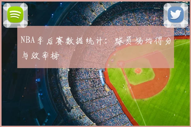 NBA季后赛数据统计：球员场均得分与效率榜